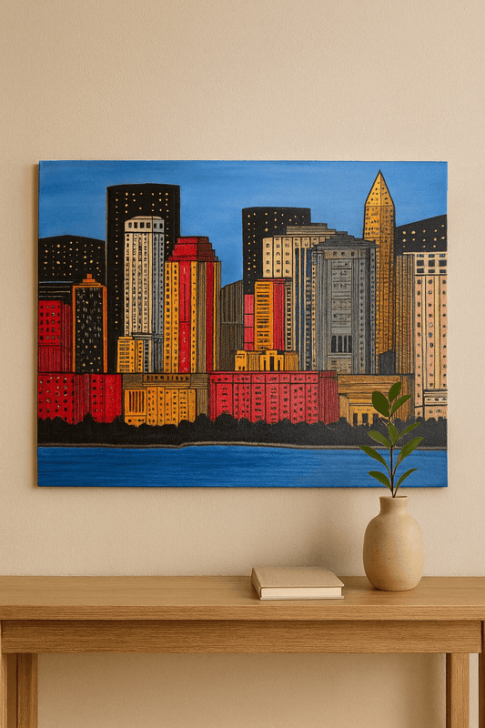 City Lights at sunset